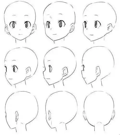 头部画法素材