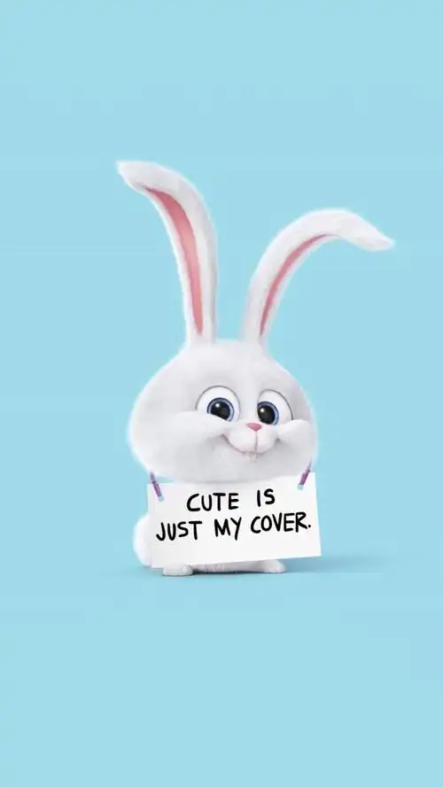 爱宠大机密反差萌小兔子手机壁纸