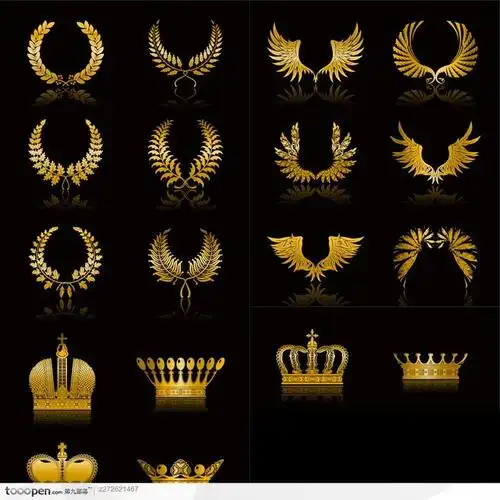 16:12:05金色翅膀皇冠麦穗1喜欢边框花纹素材公社网小编同采自www