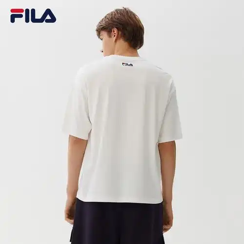 fila斐乐男士短袖t恤夏季新款纯棉透气宽松舒适休闲上衣短袖t恤男