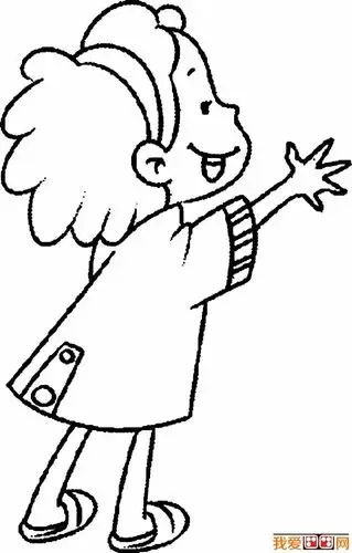 小女孩简笔画图片大全卡通小女孩简笔画简笔画女孩图片4
