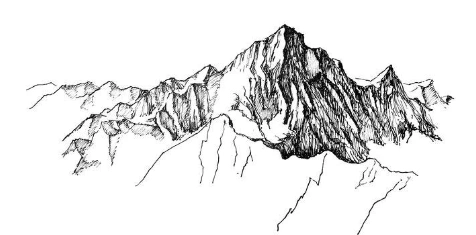 速写风景画入门篇山的速写