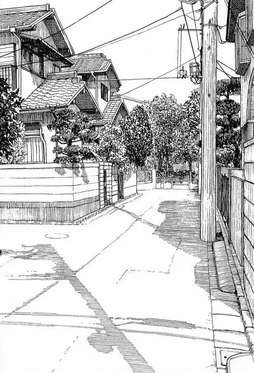 谁有动画场景的线稿,线条要圆滑一点的!插画类型也可以