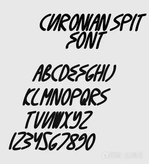 粗体斜体矢量字体-curonian字