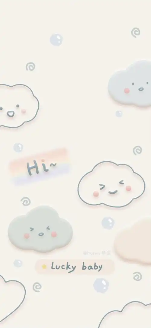 很可爱很个性的简约壁纸锁屏 这种可爱的元素根本拒绝不了!