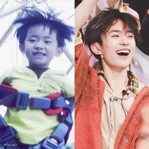 翻到千玺小时候的图片再和现在的对比,千玺的变化真大.