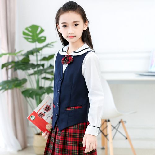 深圳统一小学小学校校服女款秋冬季礼服西装配套校服