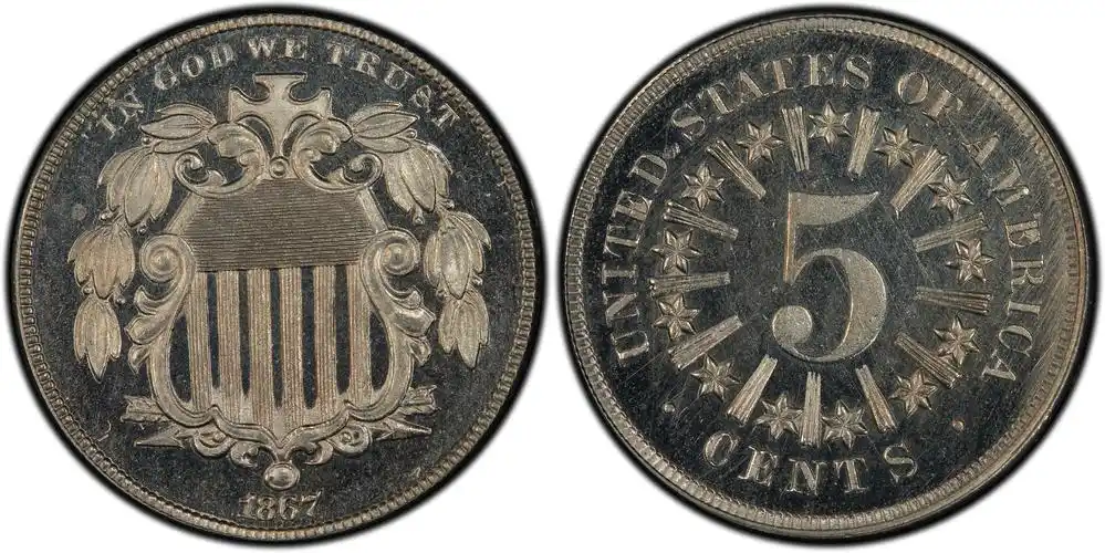 shield nickel pcgs #83818 images - pcgs