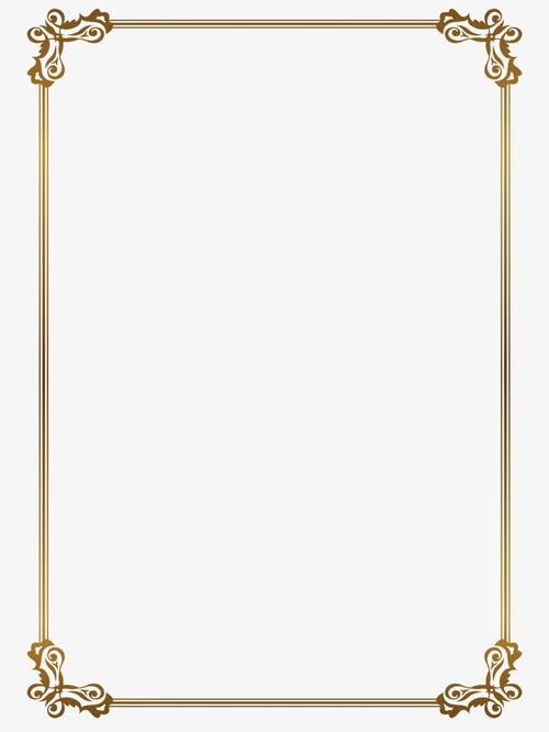 金色复古欧式边框设计素材