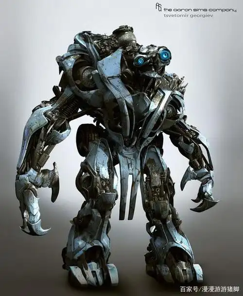 科幻机器人欣赏,机械犀牛好威猛