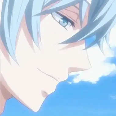 蓝色头发和眼睛男生头像二次元动漫男头帅气冷酷蓝头发图片