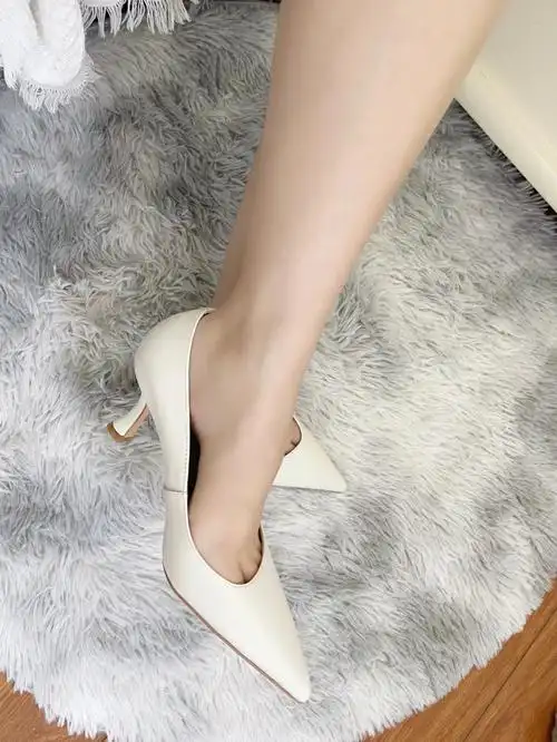 白色高跟鞋|百搭小清新