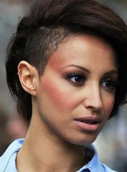 女星演绎十足大牌超范儿个性阴阳头(组图)