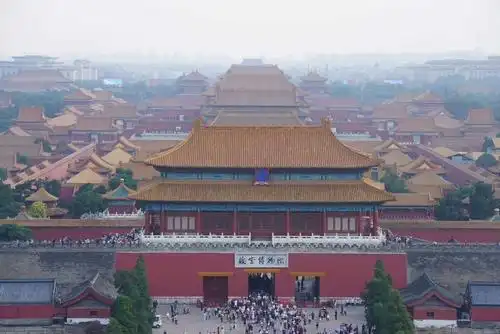 俯瞰金碧辉煌的紫禁城全貌