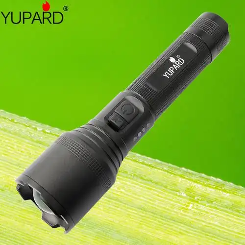 p60超亮充电远射强光手电筒led小型便携耐用应急家用户外野营灯-阿里