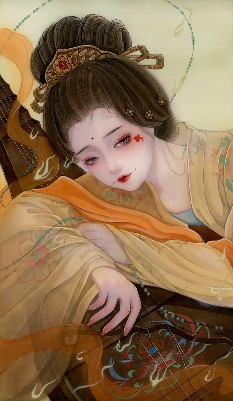 你们要的高清图来啦!#国风 #水彩 #古风手绘 #古风壁纸  - 抖音