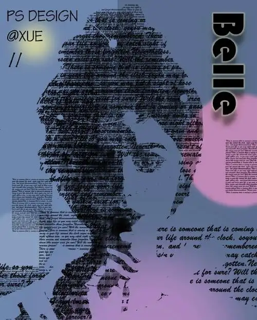 ps海报一起做海报文字肖像效果海报