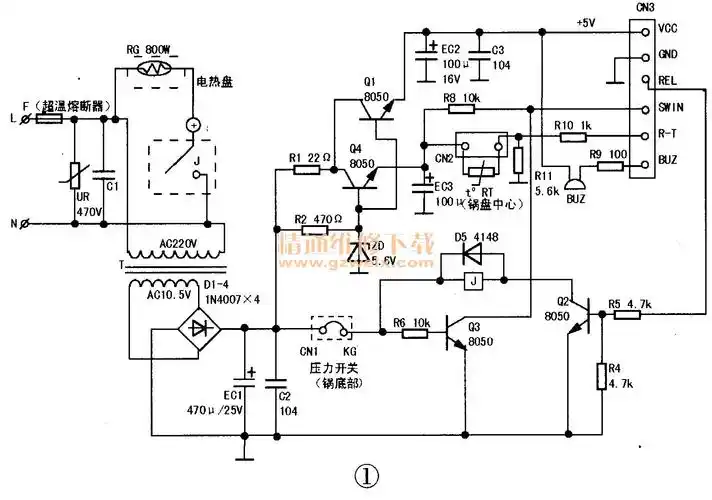 分析九阳电压力煲工作原理及故障