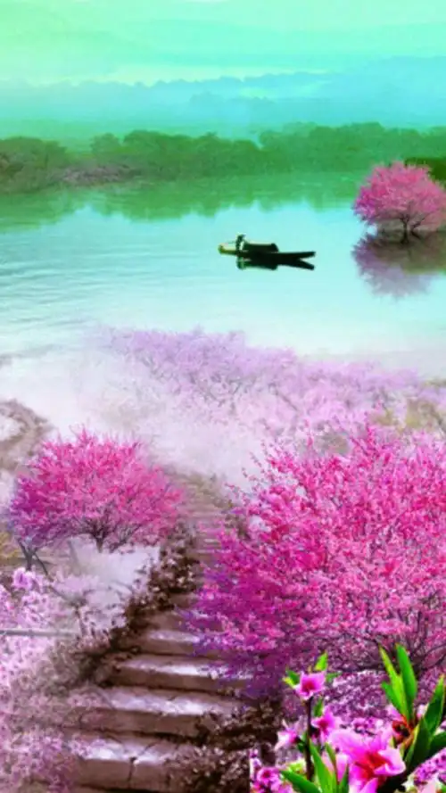 江南·桃花·烟雨