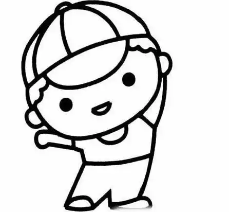 com高个子男生卡通简笔画怎么画,简单