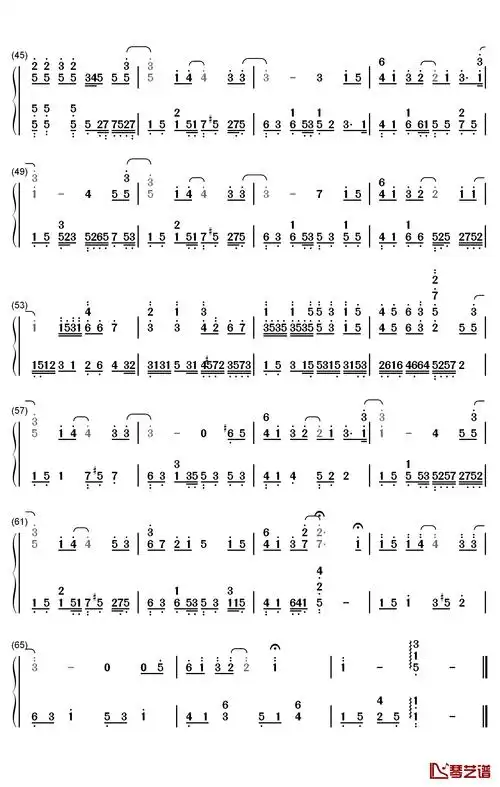 说好不哭钢琴简谱-数字双手-周杰伦-看乐谱网