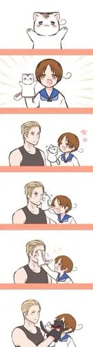 喵塔利亚 黑塔利亚 aph 条漫 多一字 意呆 意大利 德国 高甜 /喵喵哟