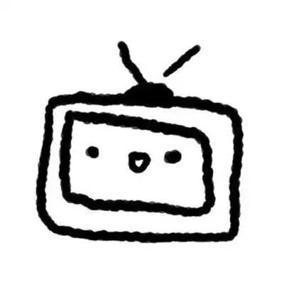 简笔画风格的黑白简约卡通头像