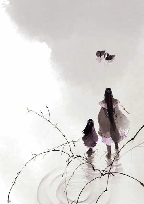 人物水墨画壁纸