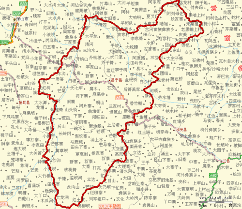 昌宁县地图全图,昌宁县地图高清版下载 - 8264户外8264.com