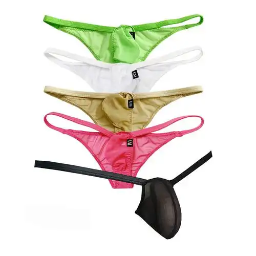 超低腰男士网纱透明小三角裤 性感立体囊袋网状内裤  3018