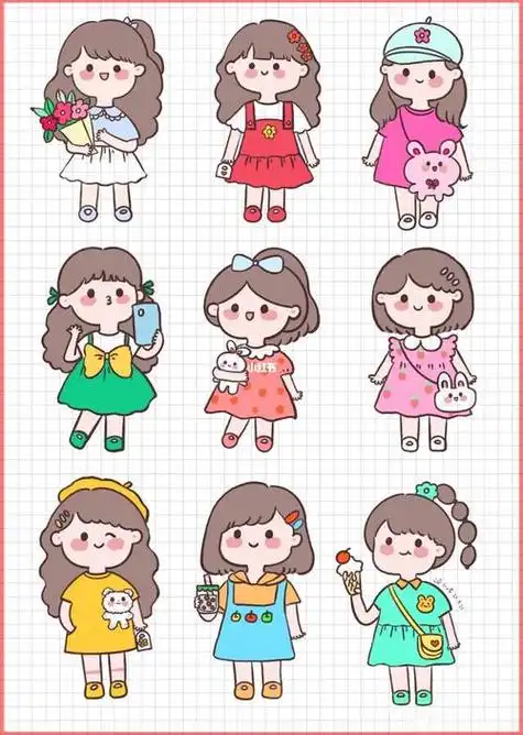 可爱小人简笔画可爱人物简笔画用于伤感说说的简笔画小人简笔画可爱