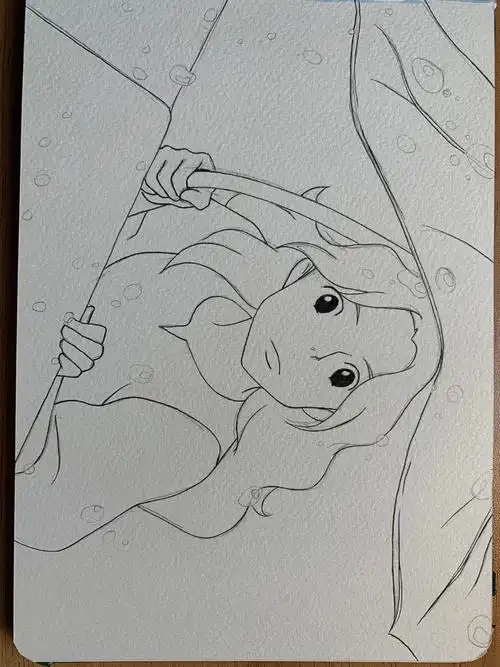 自学画画第二个365天第158天全细节过程图