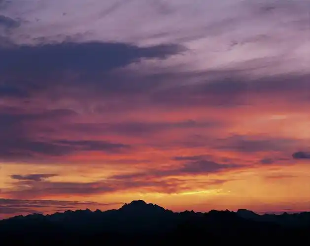 旅游,日落,山,山脉,中国,山川,晚霞,落日,东方,名胜,风景,自然,黄昏