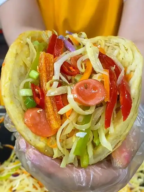 烧饼夹菜  #油酥烧饼  #烧饼  #美食  #小红书爆款美食