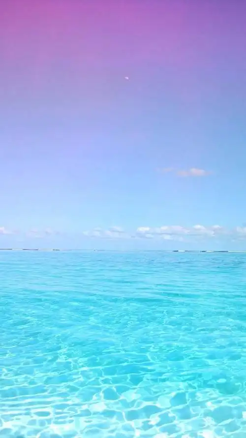 紫色蓝色渐变海滩大海h5背景