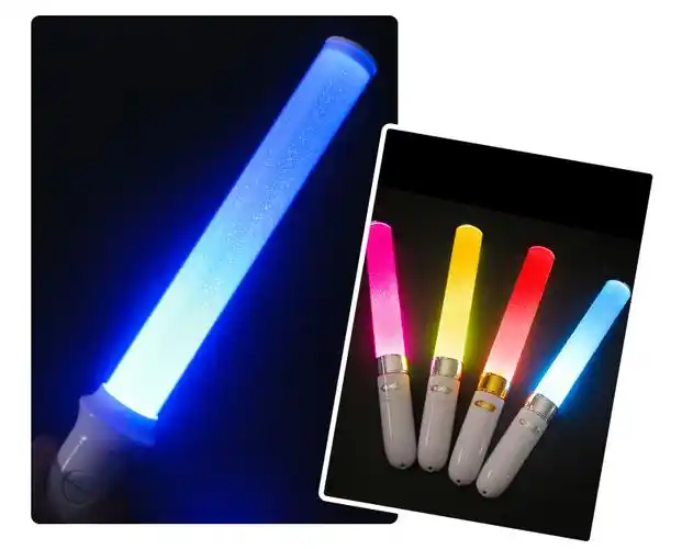 荧光棒大号晚会手持24色演唱会应援call棒电子led发光闪光棒定制35cm