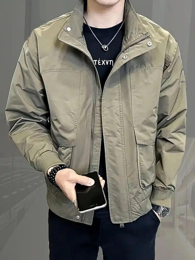 宝子们,啄木鳥春季新款男士宽松帅气百搭翻领夹克外套来啦!