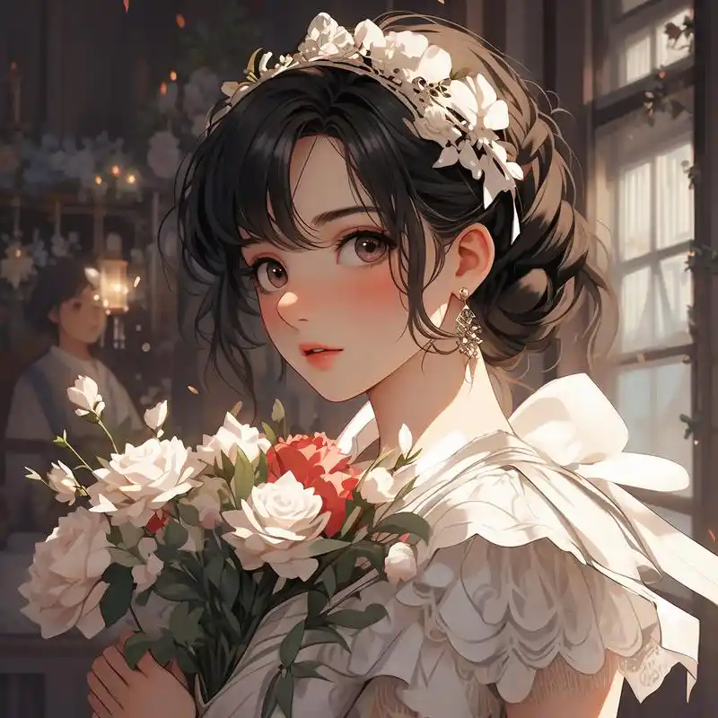 一眼就心动的优雅气质女生头像95