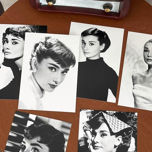 奥黛丽·赫本明信片 经典复古30张可邮寄卡片礼物 文艺背景墙装饰