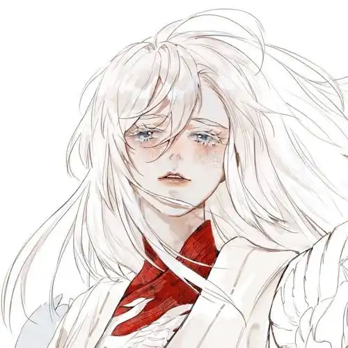 动漫头像:白毛系列动漫女头