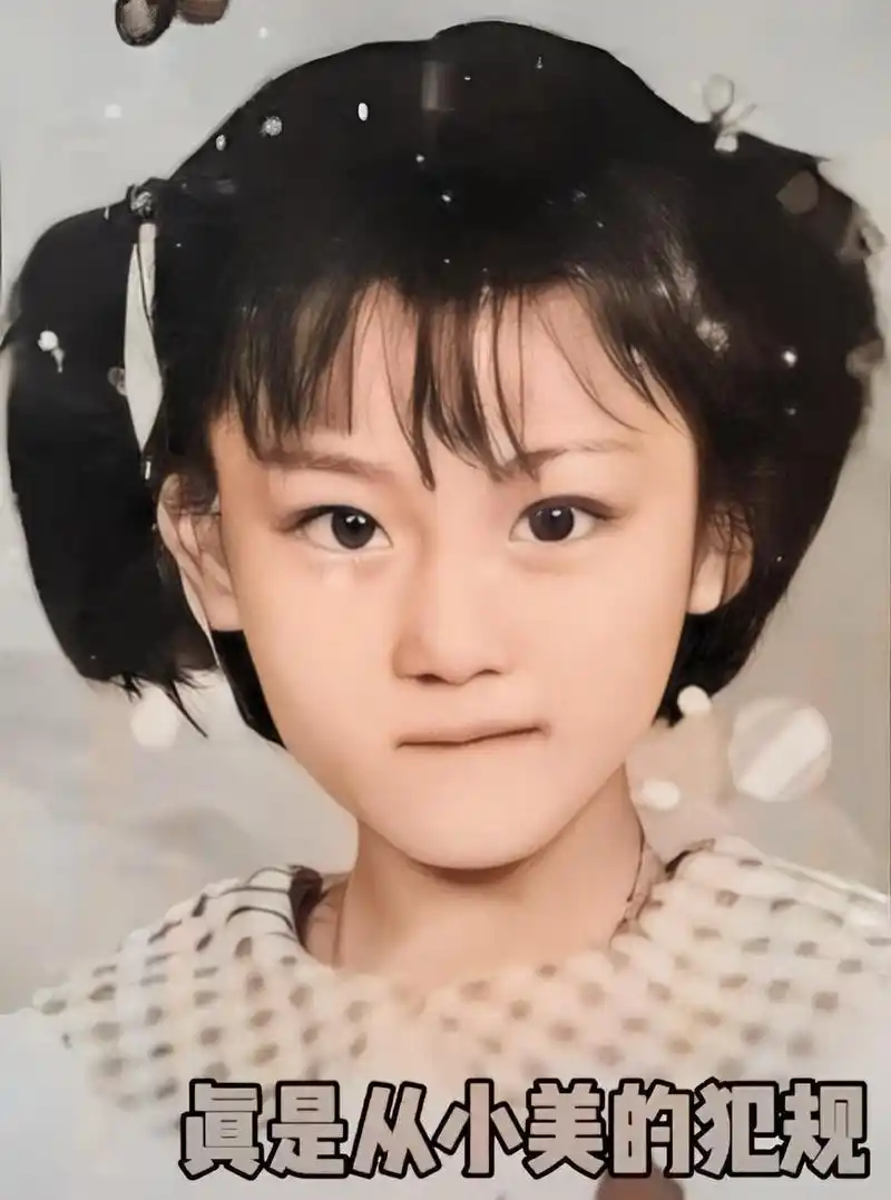 张馨予小时候是那么的美,从小美到比格!