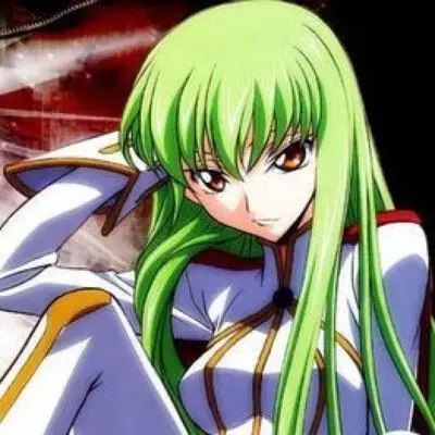绿色头发动漫少女,动漫头像
