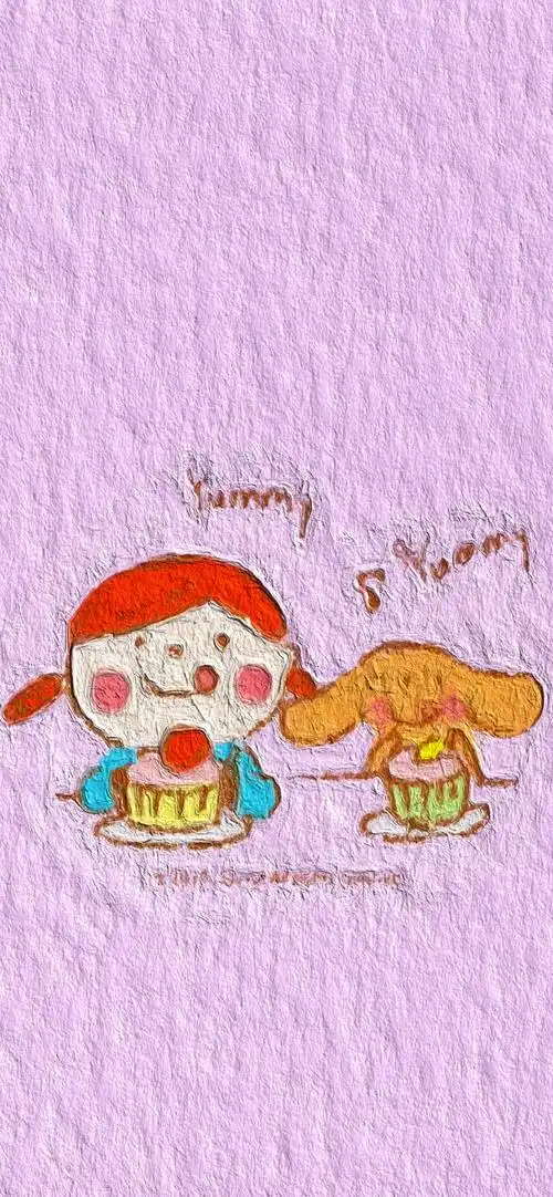 手机壁纸 油画 手绘 可爱 卡通