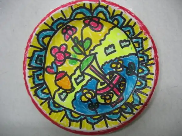 蛋糕盘子里的装饰画_画在蛋糕碟子里的画图片大全