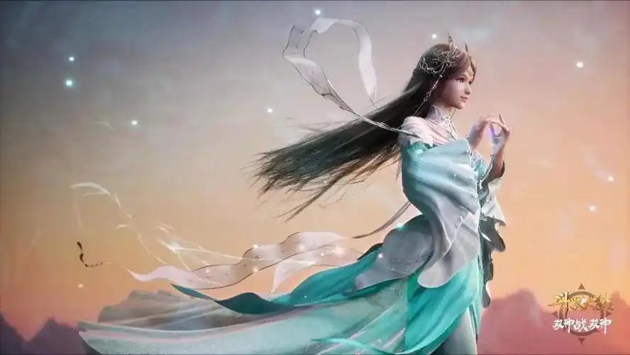 斗罗大陆:宁荣荣的神装曝光,青色长裙太美,马红俊神装颜值爆表_腾讯