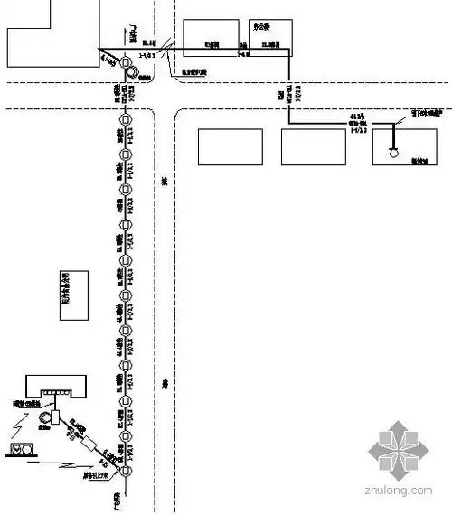 某水泥厂光缆布置图-电气节点详图-筑龙电气工程论坛