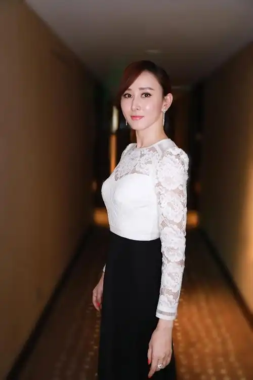 优雅女人胡静身穿tadashi shoji优雅出席"2017国剧盛典"