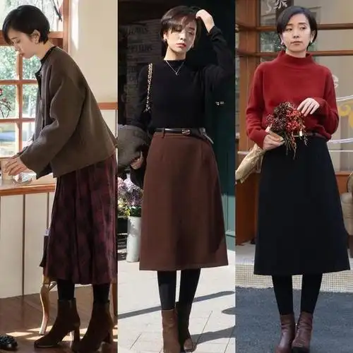 新春穿搭指南毛衣半身裙就很火博主亲身示范搭配方法超美