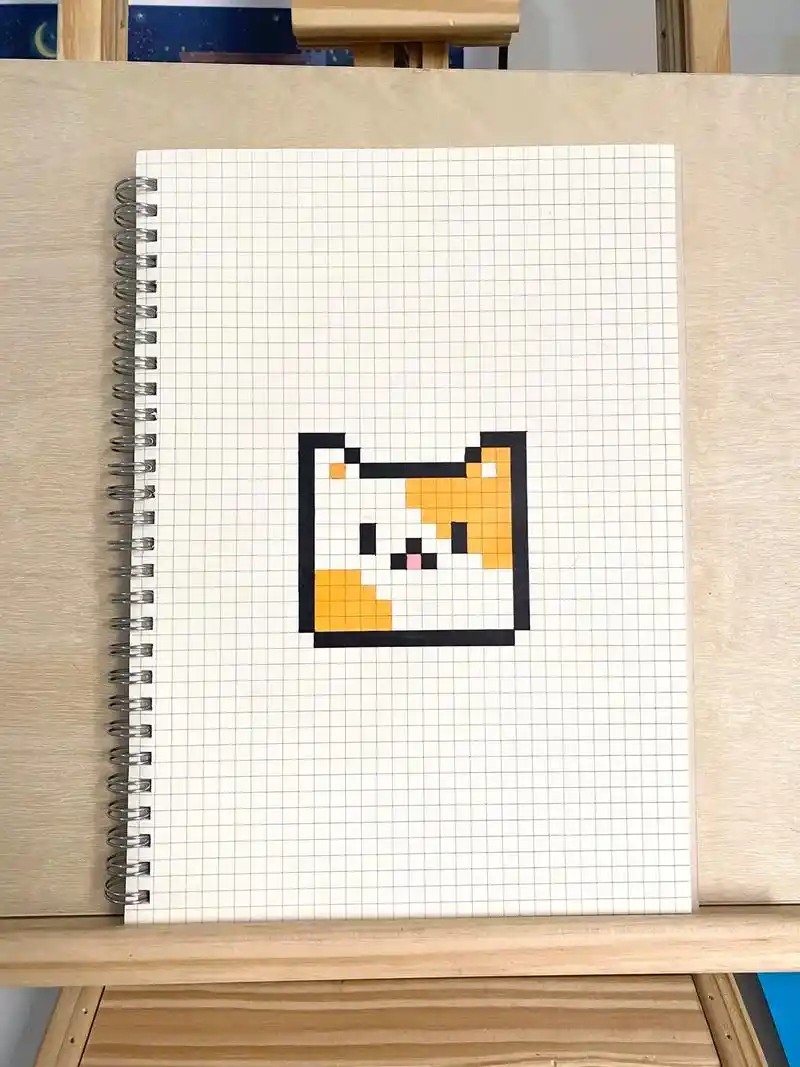 图纸:94剪西 网格本:b5 #像素 - 抖音