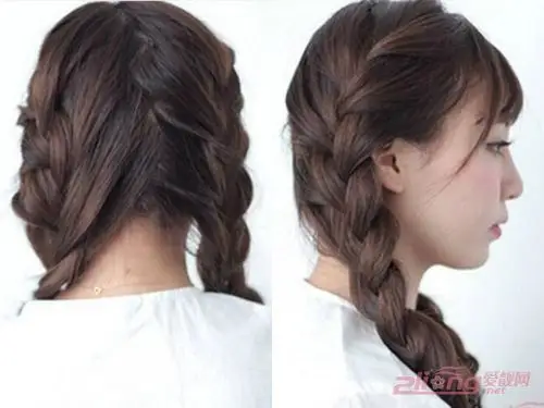 日系双马尾辫扎发教程显呆萌女生气质